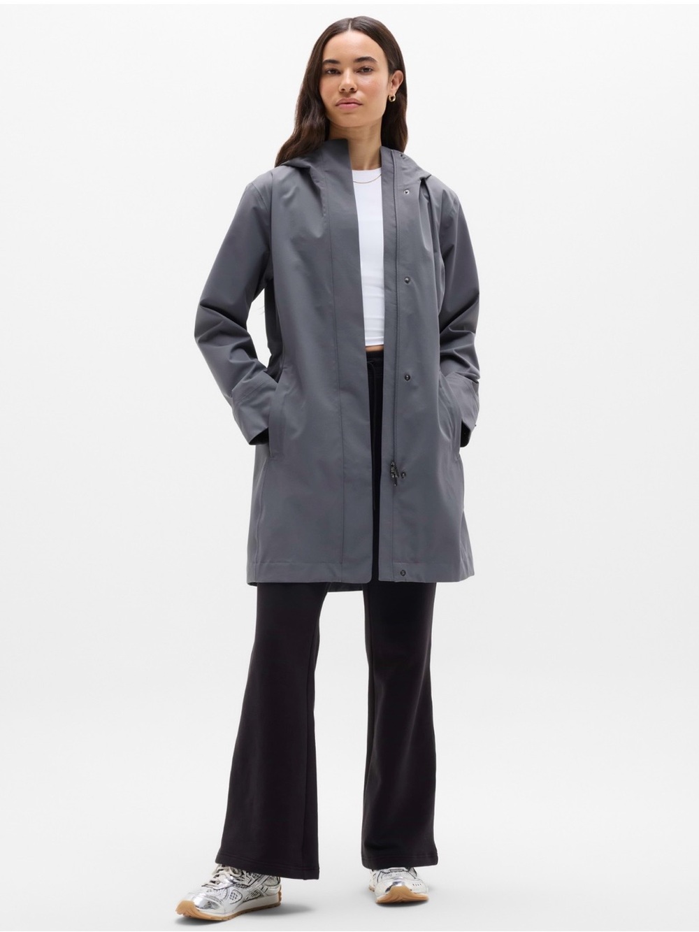 NWT- Athleta Rainout Ridge Long Trench